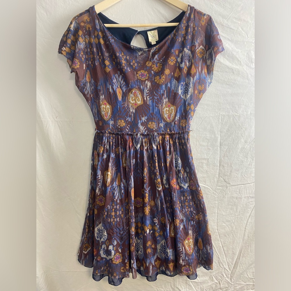 Anthropologie Made in San Francisco tulle mesh dress